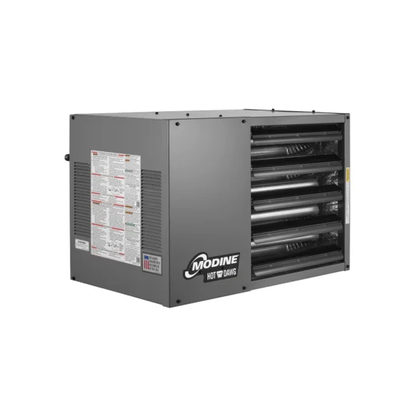 Modine Hot Dawg garage heater - angled view
